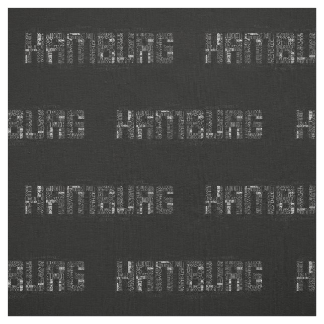 Tecido Hamburgo Alemanha Quarters Word Art Typografia (Modelo)