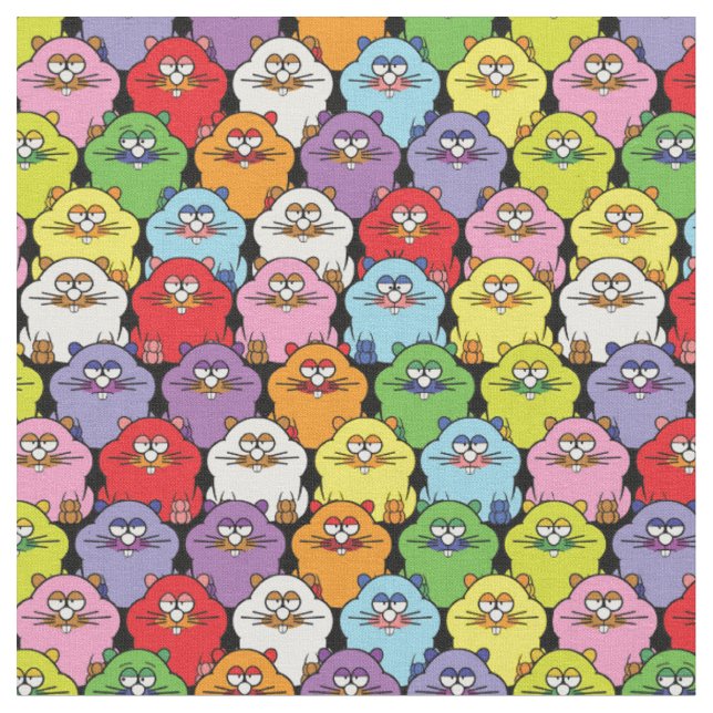 Tecido Hamsters Super Bonitos (Detalhe)