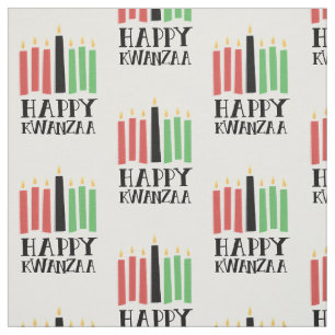 Tecido Happy Kwanzaa   