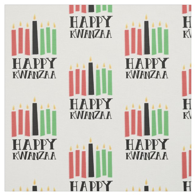 Tecido Happy Kwanzaa |  (Modelo)