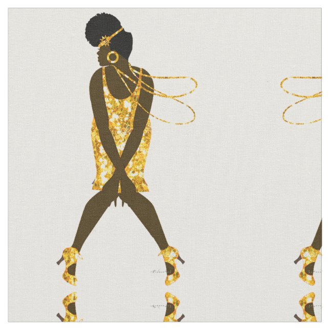 Tecido Harlem Renaissance 1920, Charleston (Detalhe)