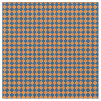 Tecido Harlequin azul & alaranjado