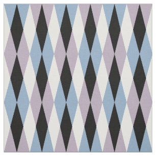 Tecido Harlequin Diamond Patterno - Blue and Dusty Lilac