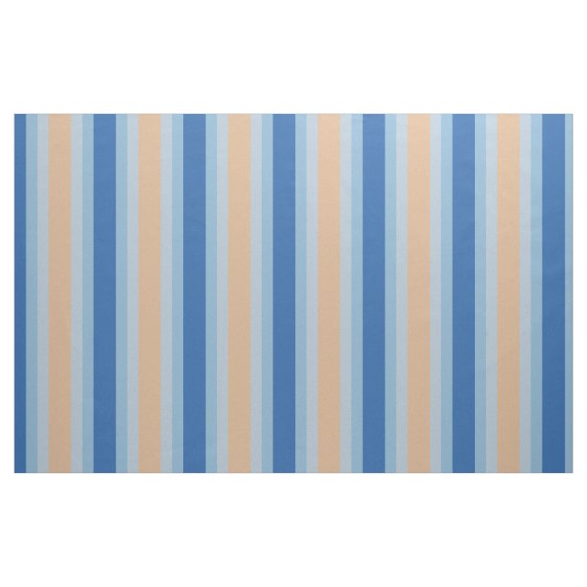Tecido Harmonia Visual - Azul Clássico e Cappuccino (Jarda)