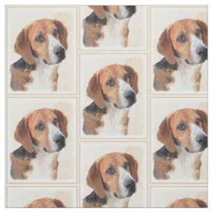 Tecido Harrier Painting (Pintura de Cachorro Original)