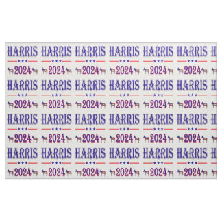 Tecido Harris 2024 Pres Democrat Donkeys USA Flag