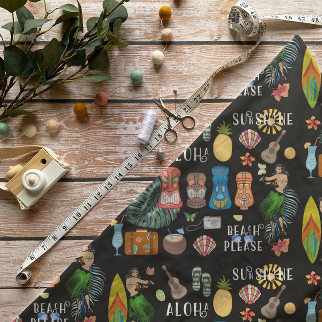 Tecido Hawaiin Tiki (Criador carregado)