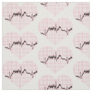 Tecido Heart Beat VII