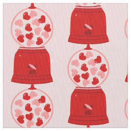 Tecido heart love valentine gum machine gumballs