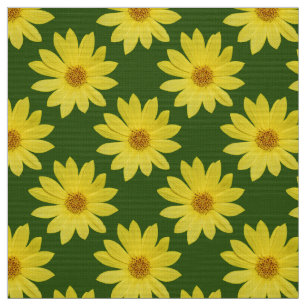 Tecido Helianthus 'Lemon Queen' - Floresta Verde
