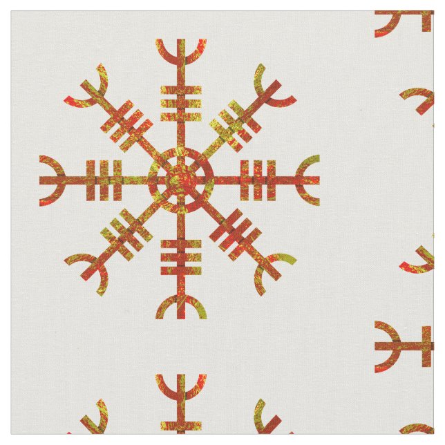 Tecido Helm Of Awe Ancient Norse Design (Detalhe)