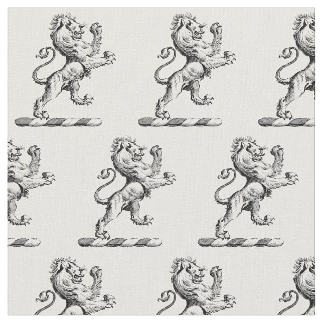 Tecido Heraldic Lion Crest Emblem (Detalhe)
