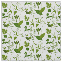 Tecido Herbos de Coleção de Plantas