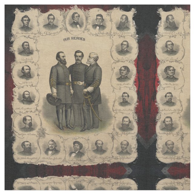 Tecido Heróis da Guerra Civil dos EUA 🏛️ Buff (Detalhe)