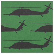 HH-60 Pave Hawk Silhouette Black em verde