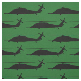 Tecido HH-60 Pave Hawk Silhouette Black em verde