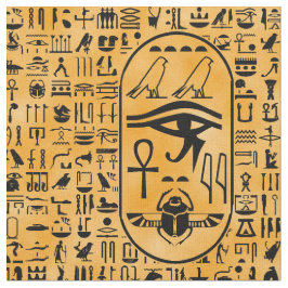 Tecido Hieroglyphics amarelos