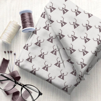 Tecido Hipster Deer Antlers, Necktie nº 11 ID1073