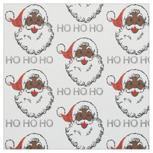 Tecido ho papai noel preto