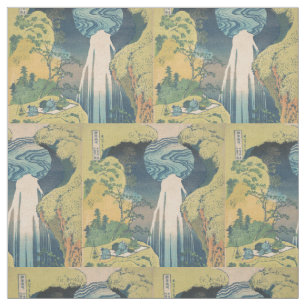 Tecido Hokusai Amida cai no Japão, caindo em cascata