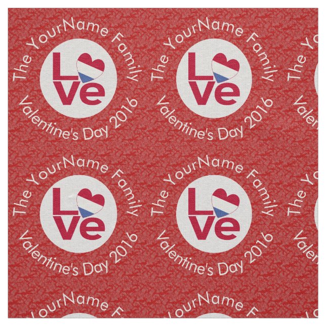 Tecido Holanda Red LOVE Flag Personalizado (Modelo)