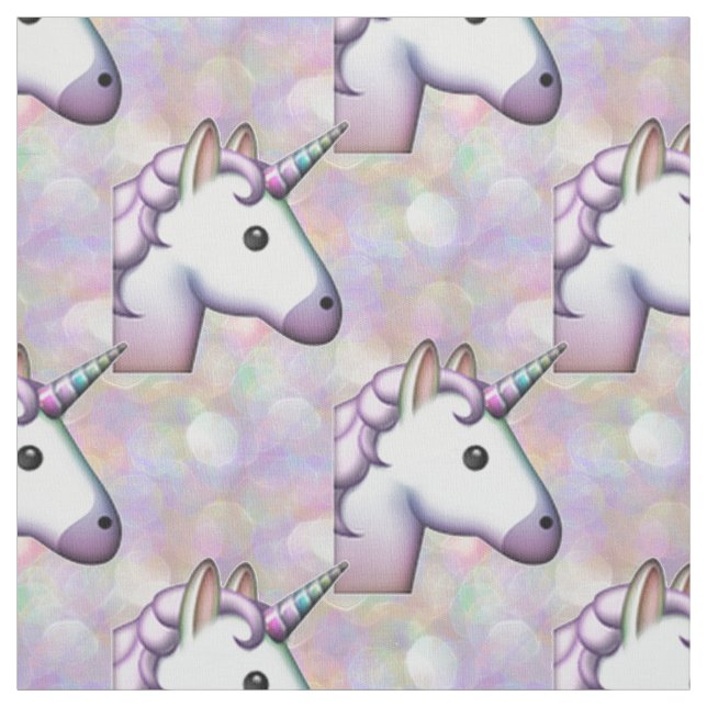 tecido holograma unicorn emoji (Modelo)