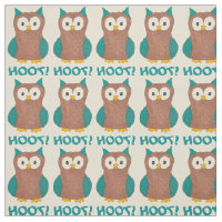 Hoot! Impressão de Pássaro Marrom azul-coruja