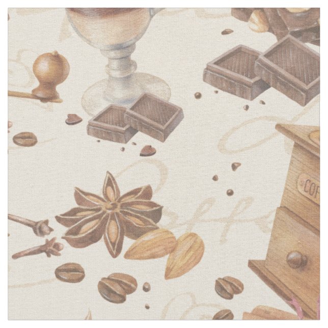 Tecido Hora da Latência do Café (Detalhe)
