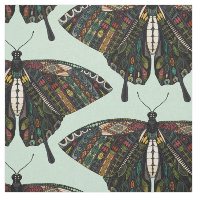 Tecido hortelã-borboleta (Modelo)