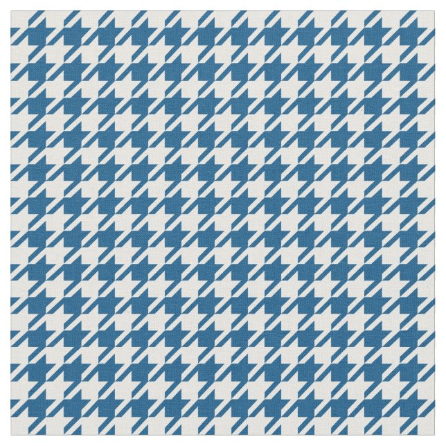Tecido Houndstooth azul & branco do Snorkel (Detalhe)
