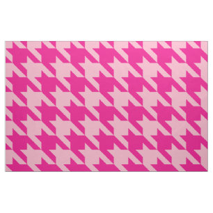 Tecido Houndstooth cor-de-rosa clássico