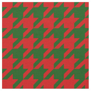 Tecido houndstooth do Natal