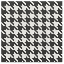 Tecido Houndstooth preto e branco clássico