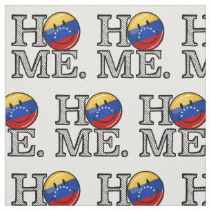Tecido Housewarming de sorriso da bandeira de Venezualan