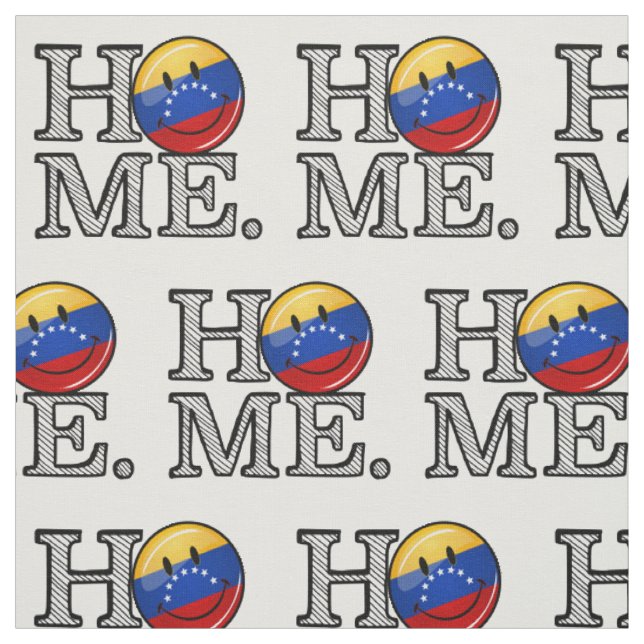 Tecido Housewarming de sorriso da bandeira de Venezualan (Modelo)