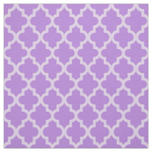 Tecido Humores marroquinos Quatrefoil da lavanda