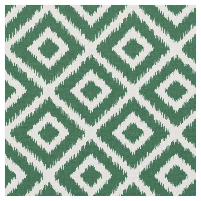 Tecido Hunter Green Ikat Diamouros (Detalhe)