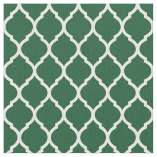 Tecido Hunter Green Quatrefoil