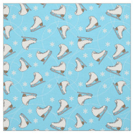 Tecido Ice Skating Patater Blue Patternado