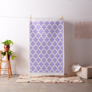 Tecido Ikat Branco Quatrefoil Com Fundo Azul Personalizad