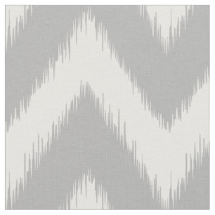 Tecido Ikat cinzento Chevron