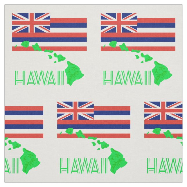 Tecido Ilhas Havaianas E Bandeira (Modelo)