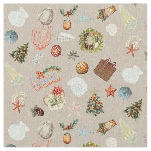 Tecido Ilhas Tropicais, Watercolor Ditsy (Detalhe)