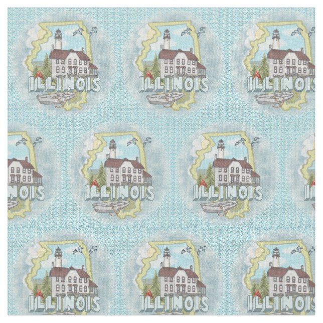Tecido Ilhthouse de Illinois (Detalhe)