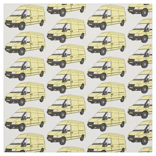 Tecido Ilustração de carrinha de entrega (Modelo)