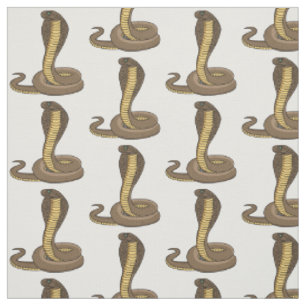 Tecido Ilustração de cobra da cobra castanha