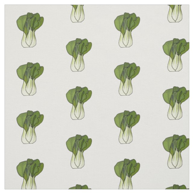 Tecido Ilustração de desenho animado Bok choy (Modelo)