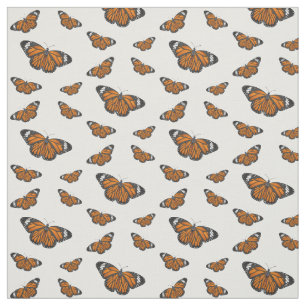 Tecido Ilustração de desenho animado da borboleta monarca