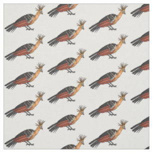 Tecido Ilustração de desenho animado de aves Hoatzin