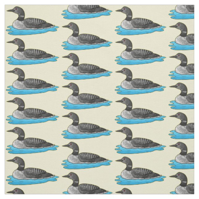 Tecido Ilustração de desenho animado de aves soltas (Modelo)